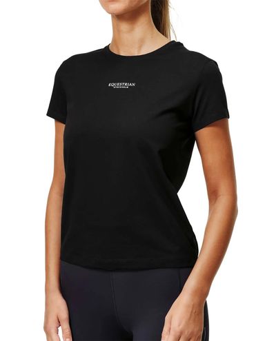 T-shirt til kvinder, sort