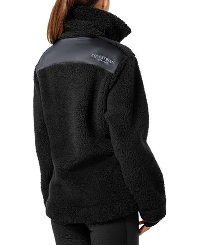 Teddy Fleecejakke Sort Mørk Ocean (XL)