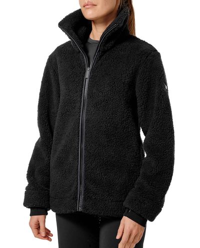 Teddy Fleecejakke Sort Mørk Ocean (XL)
